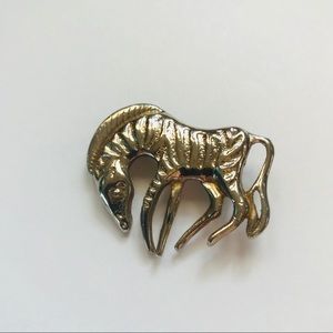 Zebra brooch
